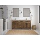 preview thumbnail 45 of 48, Willow Collections 72 x 22 Santa Monica Teak Double Bowl Sink Bathroom Vanity in Distressed Graywashed with Countertop