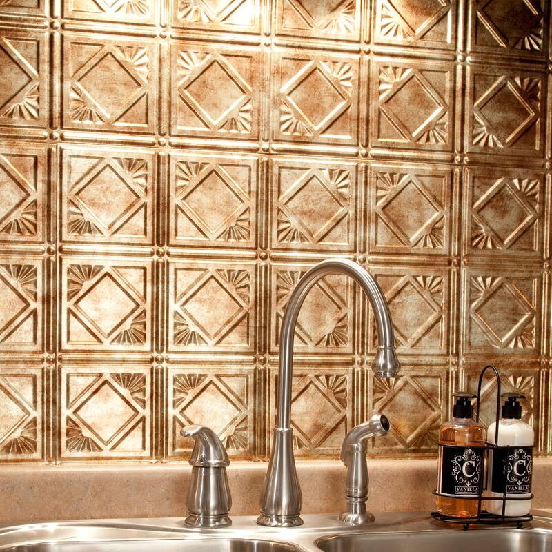 FASÄDE Traditional Style 4 Decorative Vinyl Backsplash Panel