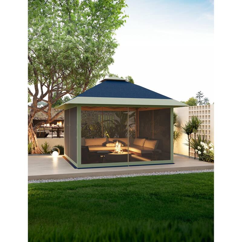 12' x 12' Outdoor Gazebo - Navy_12'*12'