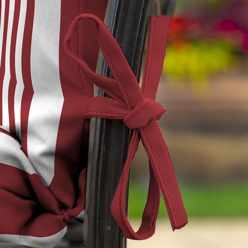 ARDEN Outdoor Cabana Stripe 44 x 20 in. High Back Dining Chair Cushion
