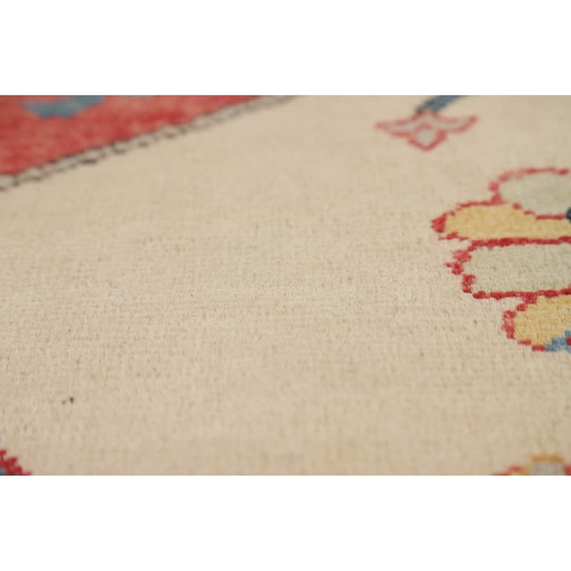 Vegetable Dye Heriz Oriental Rug Hand-Knotted Traditional Wool Carpet - 9'1" x 12'0"
