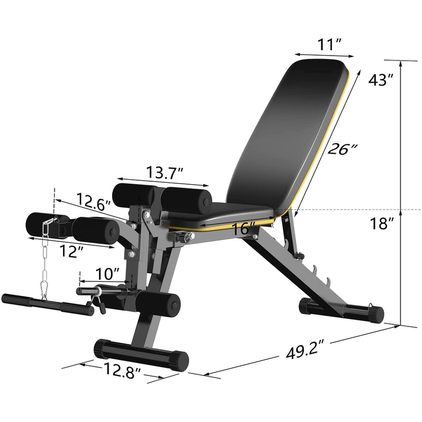 Zenova Adjustable Incline Decline Exercise Workout Bench On Sale