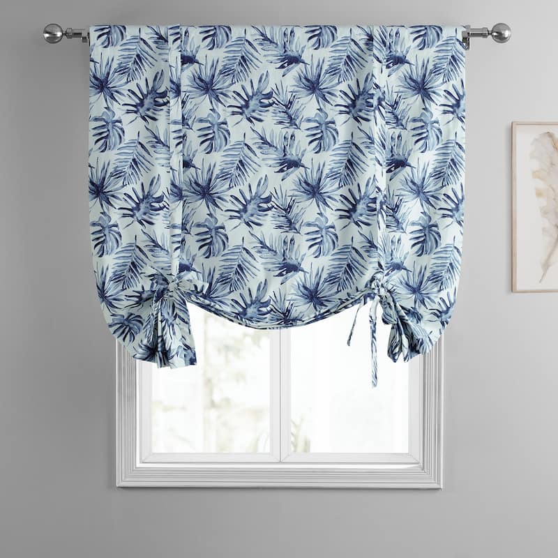 Exclusive Fabrics Artemis Printed Cotton Tie-Up Window Shade (1 Panel)