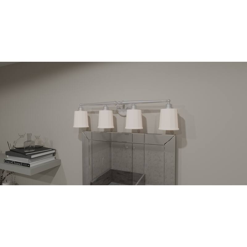 Cecilia 4-Light Brushed Nickel Bath Light