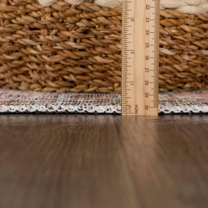 Hauteloom Georgia Machine Washable Persian Oriental Traditional Area Rug