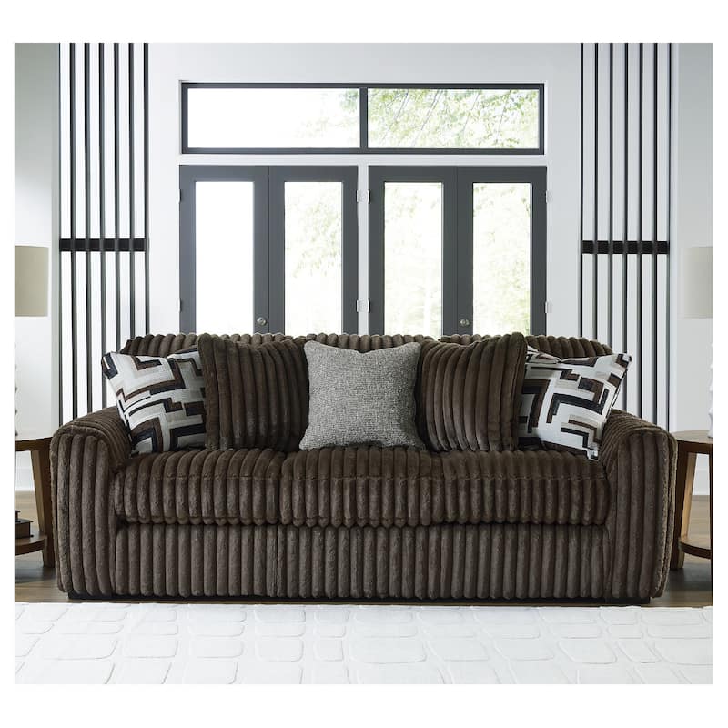 Signature Design by Ashley Midnight-Madness Sofa - 98"W x 41"D x 40"H - Brown