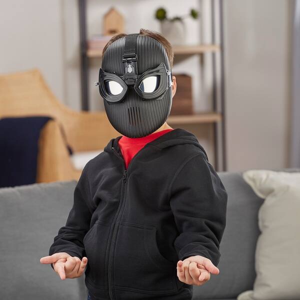 Shop Marvel Spider Man Far From Home Spider Man Stealth Suit Mask For Spider Man Roleplay Super Hero Mask Toy Overstock 30318953
