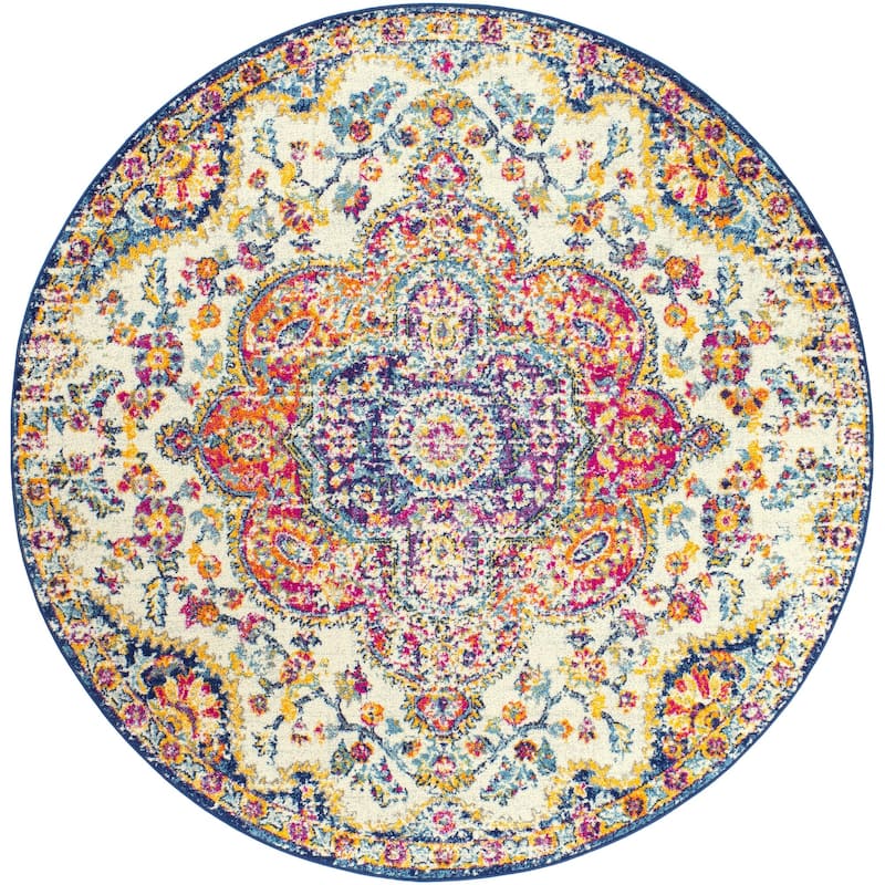 Livabliss Elaziz Updated Traditional Medallion Area Rug