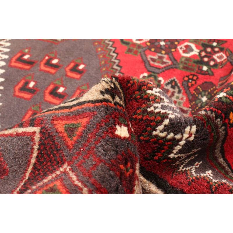 ECARPETGALLERY Hand-knotted Andelz Dark Grey Wool Rug - 4'7 x 6'7