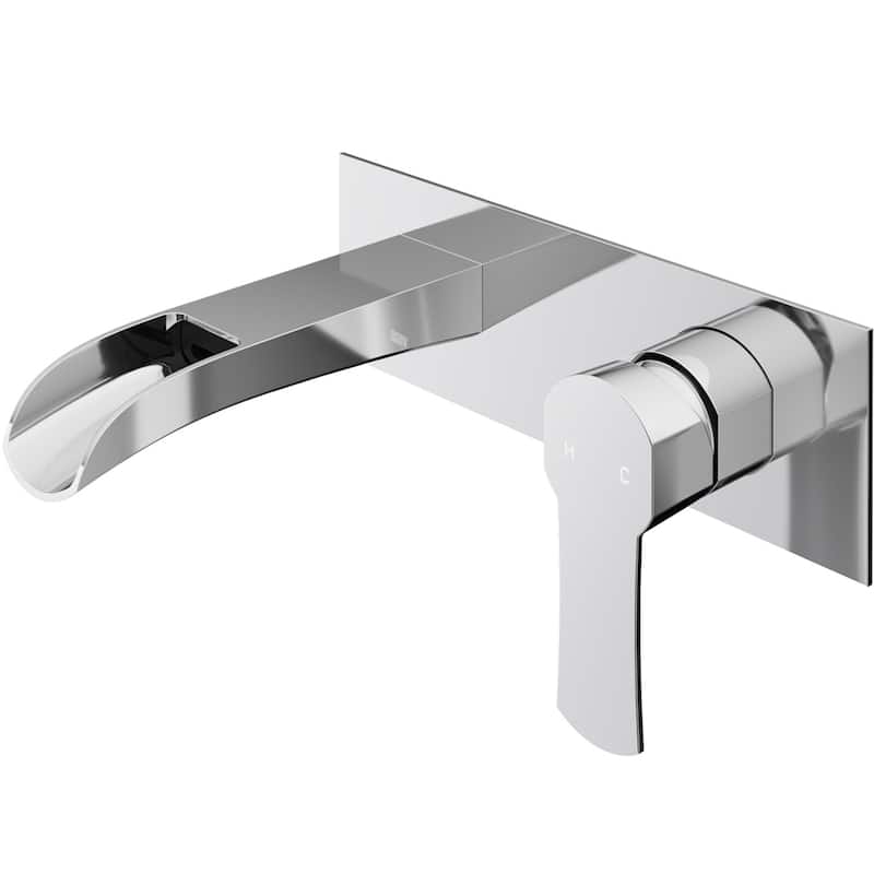 VIGO Cornelius 3" H Single Handle Wall Mount Bathroom Faucet