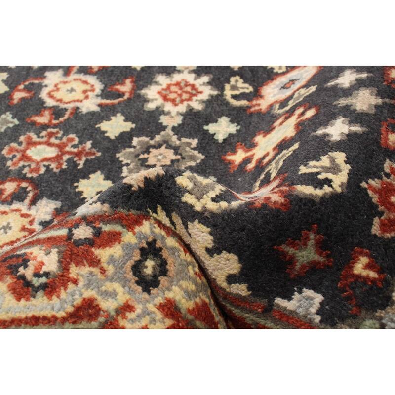 ECARPETGALLERY Hand-knotted Serapi Heritage Dark Navy Wool Rug - 2'6 x 9'9