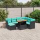 Option Black-3x middle + table + 3x corner