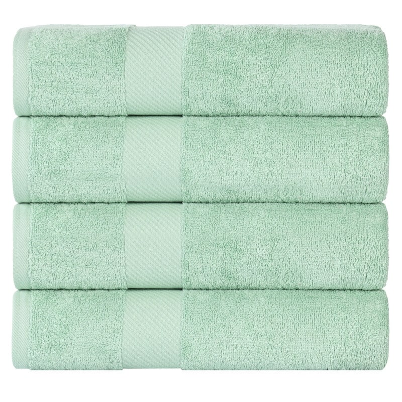 Superior Luxury Solid Highly Absorbent Egyptian Cotton Bath Towel - (Set of 4)