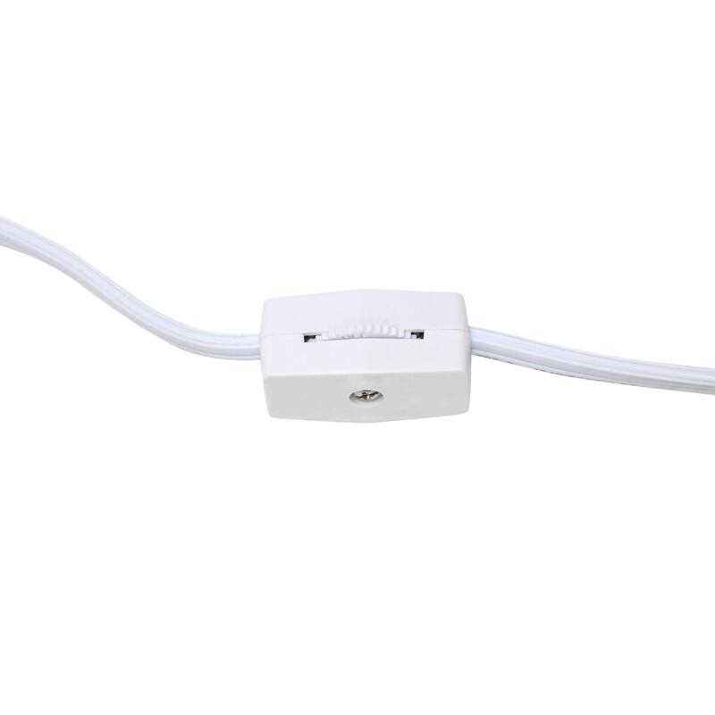 Adjustable Gooseneck Desk Lamp with Metal Shade - 15.75" - White