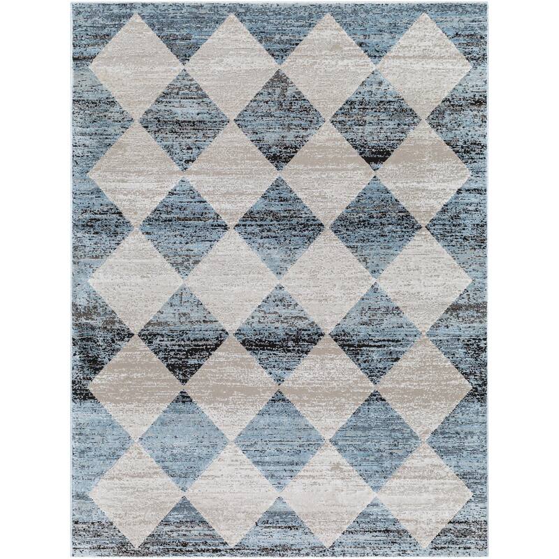 Livabliss Allegro Modern Diamond Area Rug