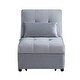 preview thumbnail 25 of 25, Daria 4-in-1 Convertible Futon Lounge Chair