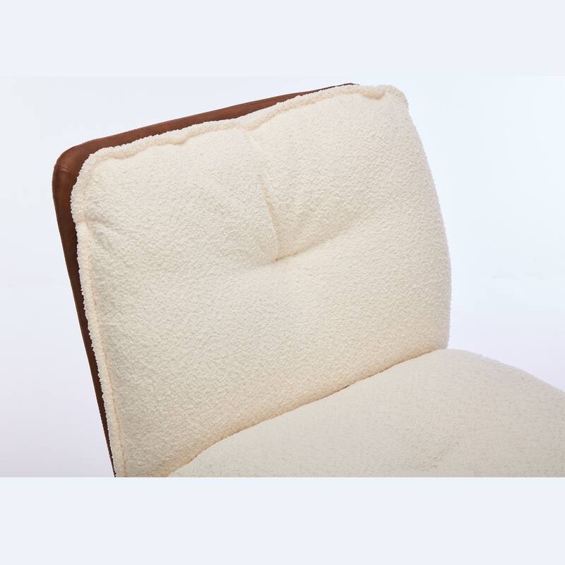 Oversize Seat Cirss Cross Chair with Wheels, Elegant Design Computer Chair, Adjustable Height 360° Rolling Swivel Chair