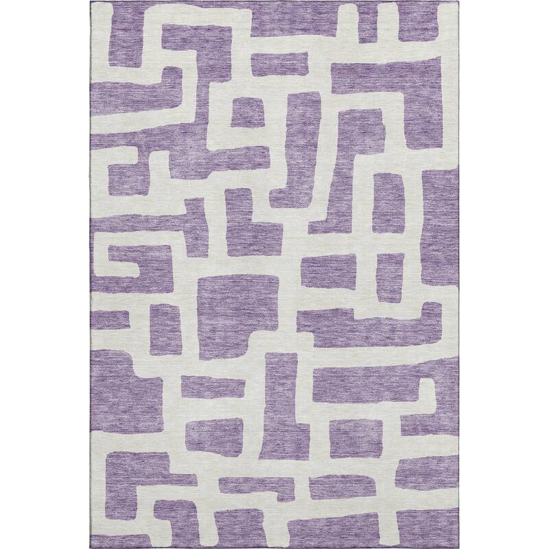 Premium Washable Super Soft Geo Maze Mayfield Rug