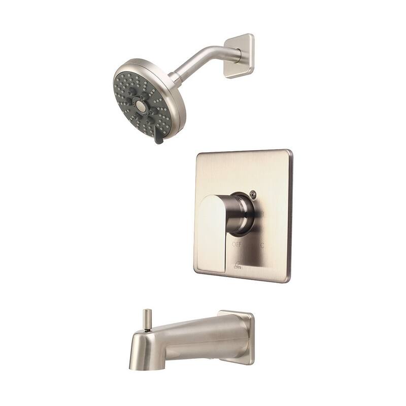 Pioneer Faucets i4 Tub and Shower Trim Package with 1.75 GPM Multi - Brushed Nickel