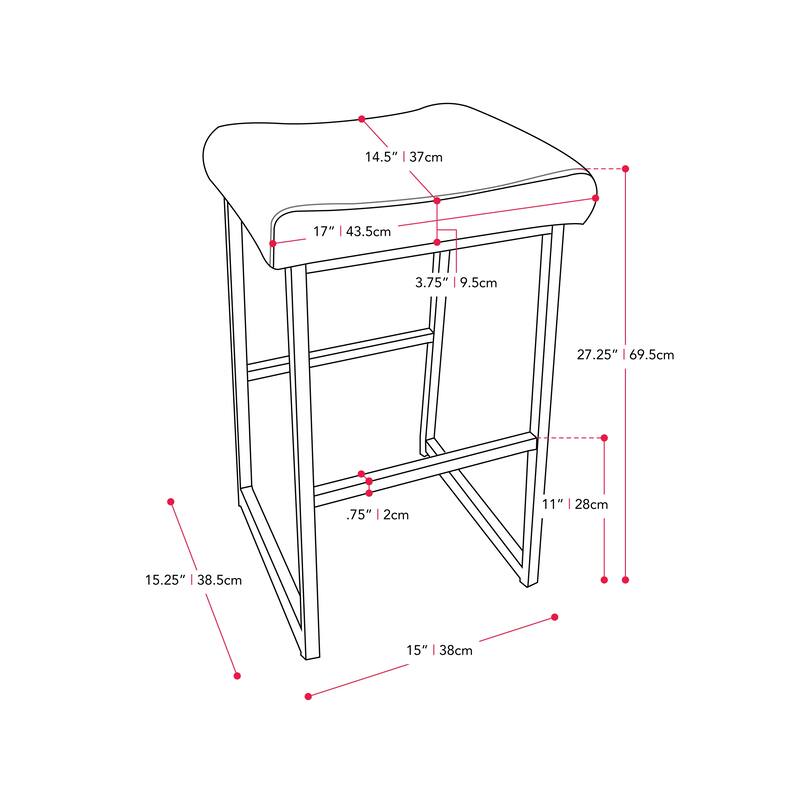 Milo Backless Counter Height Bar Stool