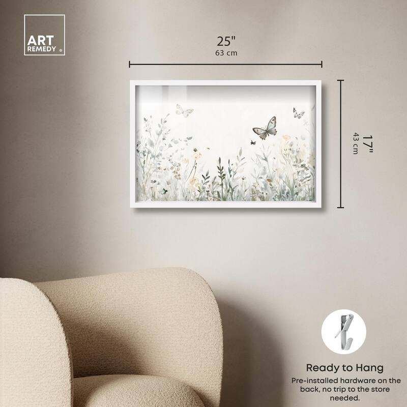Butterfly Field Shadowbox by Art Remedy