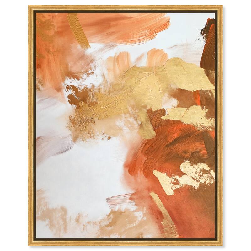 Golden Bronze Ripple II Canvas by Art Remedy - 24" x 30" - Gold