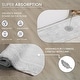 preview thumbnail 166 of 189, Home Weavers Waterford Collection Cotton Toilet Lid Rug | Elastic Fit | Fit Most Standard Toilet Lid | 18"x18"