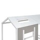 preview thumbnail 6 of 18, Modern Twin Size House Platform Kids Bed with Roof and Window, White+Antique Grey