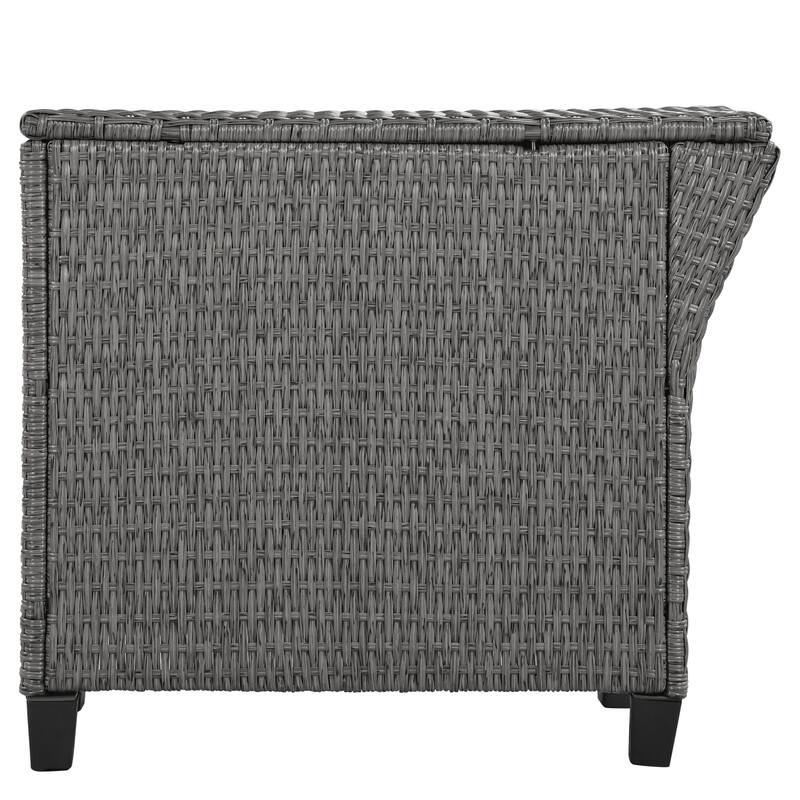 9Piece 6Person Fanshaped Rattan Sofa Suit Free Combination Bed