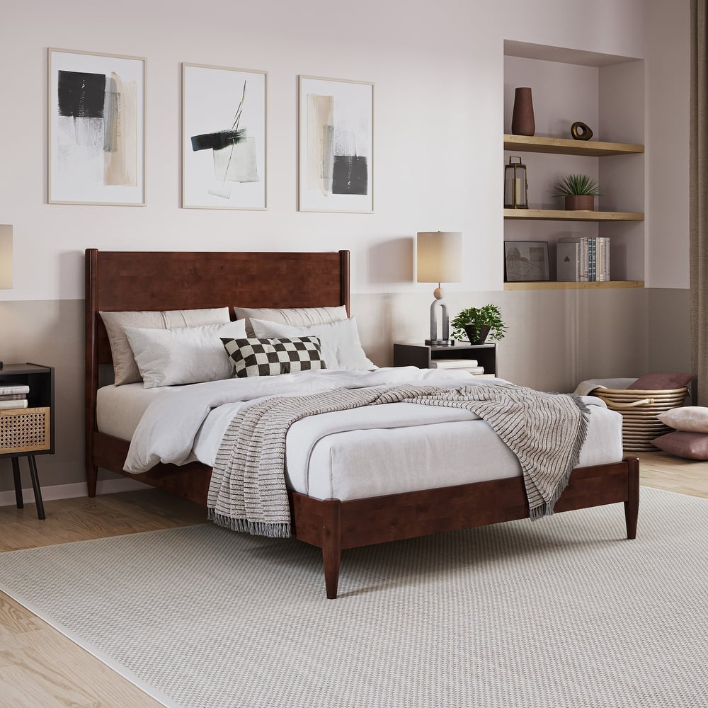 Pasadena Solid Wood Low Profile Platform Bed