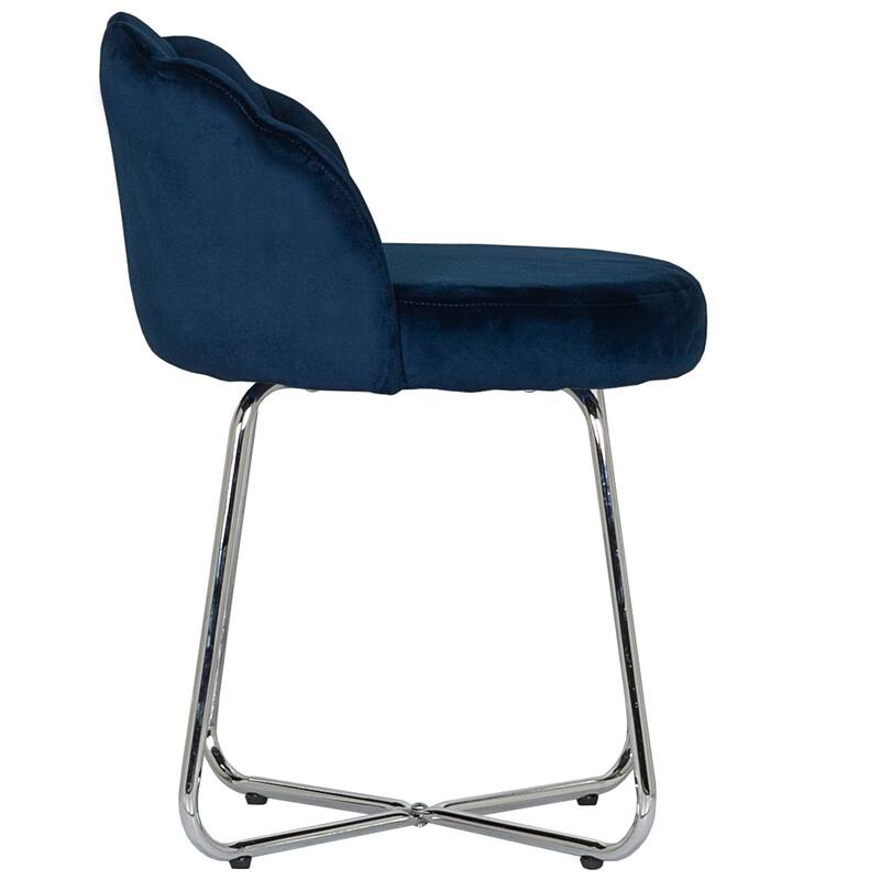 Hillsdale Furniture Catalina Metal Vanity Stool - 25.25H x 20.5W x 20.5D