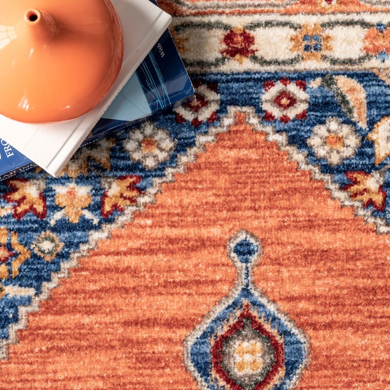Nuloom Halley Floral Medallion Area Rug