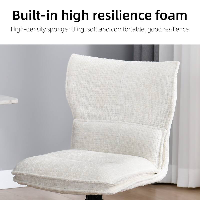 Modern Upholstered Swivel Dining Chairs Accent Side Chairs with Metal Legs
