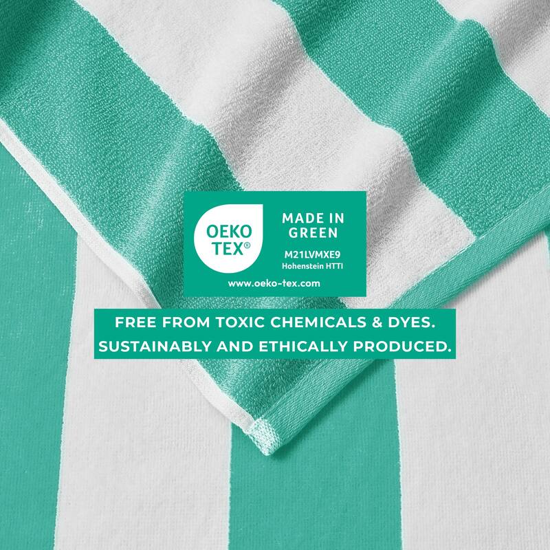 Linery & Co. Cotton Stripe Beach Towel, 4 Pack - 30" x 60"