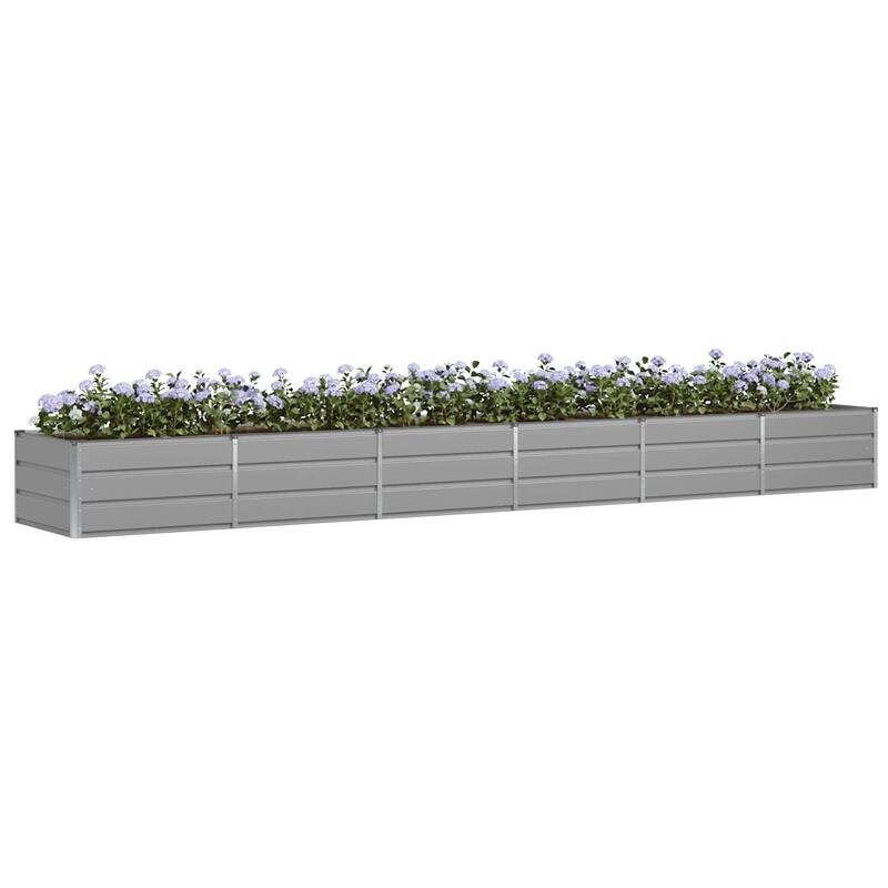 vidaXL Planter in Steel - 62.99 x 31.50 x 17.72