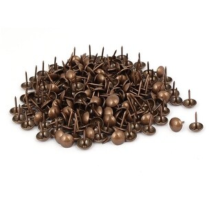 100-Pack Pure Copper Brass Mini Round Head Nail Tacks – Dia 1.2-2.8mm, Length 8-50mm