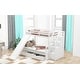 preview thumbnail 17 of 22, Twin over Full Bunk Bed with Slide, Drawers, Storage Grids & Guardrails, Space-Saving Design, Interchangeable Ladder, Grey