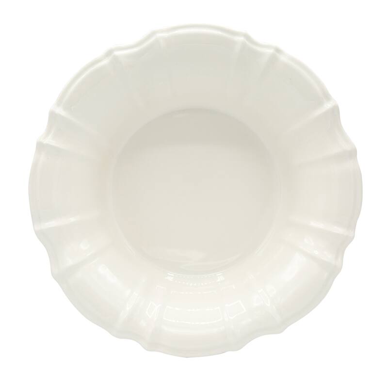 Euro Ceramica Chloe 68 oz Serving Bowl - White