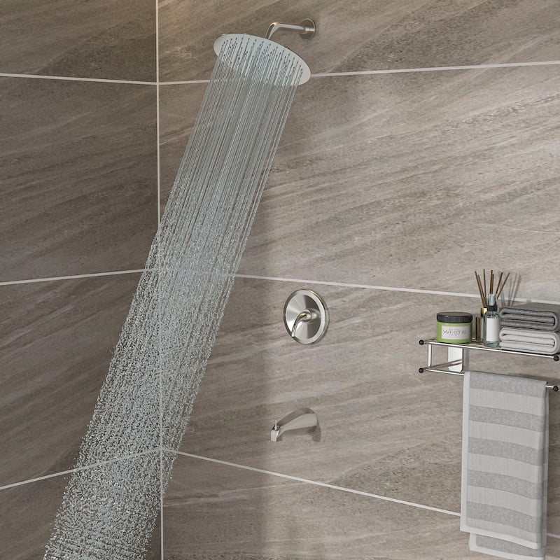Topcraft 10-Inch Wall Mounted Round Shower System with Rough-in Valve - 10*10