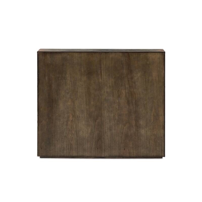 Carole Shop Store Cabinet-Aged Brown Thin Veneer