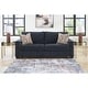 preview thumbnail 1 of 20, Signature Design by Ashley Aviemore Queen Sofa Sleeper - 85"W x 37"D x 37"H Dark Blue