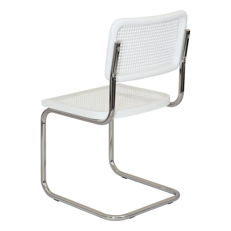 Breuer Chair Company Marcel Breuer Cesca Cane Cantilever Side Chair w/ Chrome Steel Frame (Various Wood & Cane Colors)