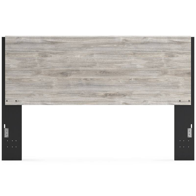 Signature Design by Ashley Vessalli Gray/Black Panel Bed with Extensions