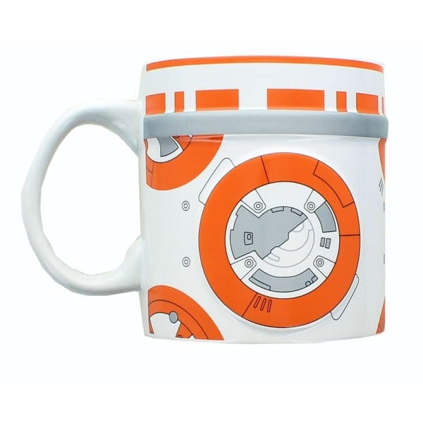 Star Wars 2D Relief BB-8 20oz Ceramic Coffee Mug - White - Bed