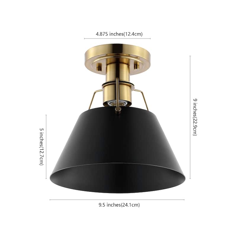 SAFAVIEH Lighting Mazelle Flush Mount - 12"W x 8"D x 8"H