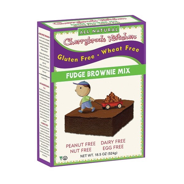 Cherrybrook Kitchen Brownie Mix - Wheat & Gluten Free - Case of 6 - 14 oz