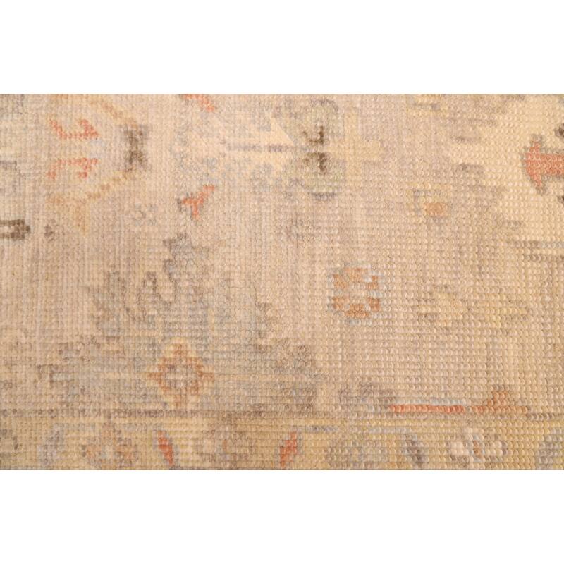 ECARPETGALLERY Hand-knotted Kavya Oushak Beige Wool Rug - 7'11 x 9'10