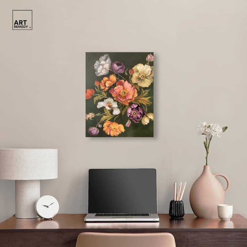 Twilight Tulips II Canvas by Art Remedy, Gallery Wrapped