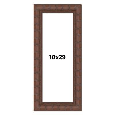 10x29 Frame Pewter Solid Wood Picture Frame Width 1.625 Inches | Interior Frame Depth 0.6875 Inches