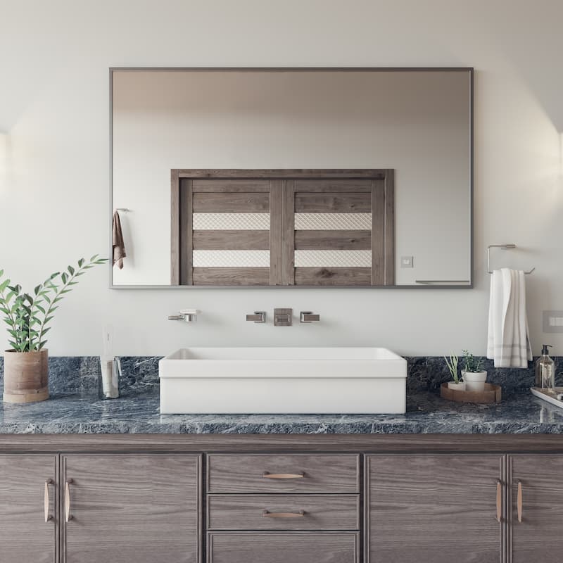 ALFI brand White Fireclay 36-inch Above-mount Trough Bath Sink
